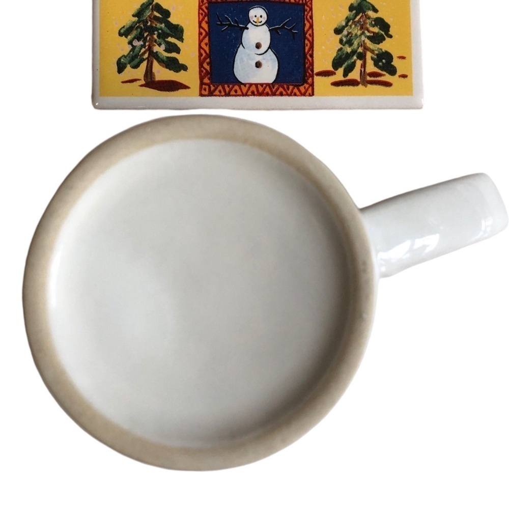 Colourful Christmas Cup and Coaster - Picture 2 of 7